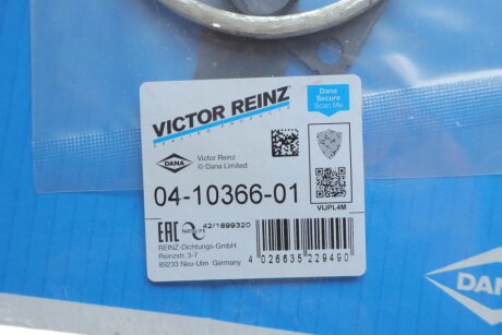 Комплект прокладок турбокомпресора victor Reinz 041036601