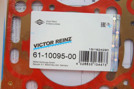 Прокладка, головка циліндра victor Reinz 611009500