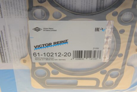 Прокладка, головка циліндра victor Reinz 611021220