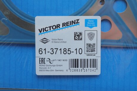 Прокладка, головка циліндра victor Reinz 613718510