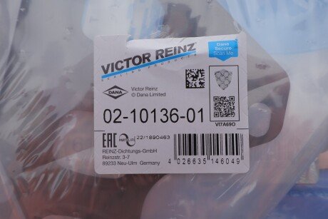 Комплект прокладок клап.кришки victor Reinz 021013601