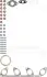 Комплект прокладок з різних матеріалів victor reinz 04-10050-01