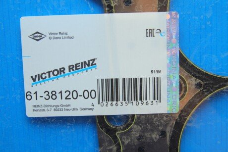 ПРОКЛАДКА ГОЛОВКИ БЛОКА ЦИЛИНДРОВ victor Reinz 61-38120-00