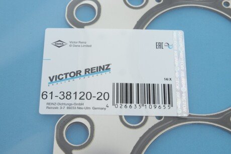 Прокладка головки циліндра victor Reinz 61-38120-20