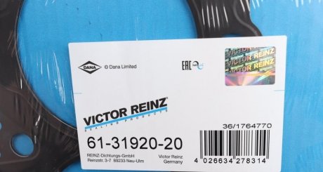 Прокладка під ГБЦ victor Reinz 613192020