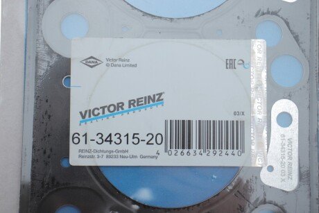 Прокладка під ГБЦ victor Reinz 61-34315-20