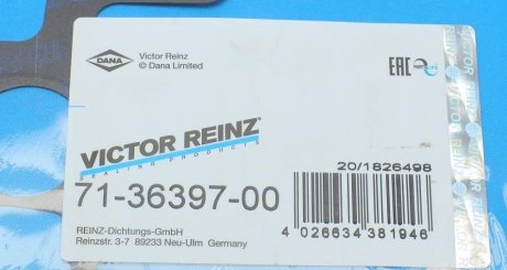 Прокладка впускного коллектора victor Reinz 71-36397-00