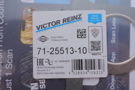 Прокладка выпускного коллектора victor Reinz 712551310