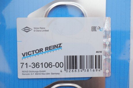 Прокладка выпускного коллектора victor Reinz 713610600