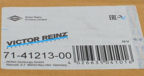Прокладка выпускного коллектора victor Reinz 714121300