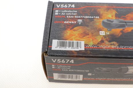Пневмотрещотка 1/4" vigor V5674