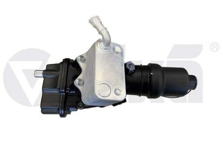 Радіатор оливний з кронштейном масляного фільтра vika 11151794801 на Ауди А6 с6