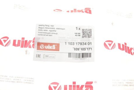 Сальник коленвала передний vika 11031793401