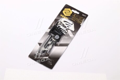 Ключі 6-гранні L-подібні: з кулькою, М2-10. Cr-V. Набір 9 шт. [10/60] vorel 56477 на Фиат Гранде пунто