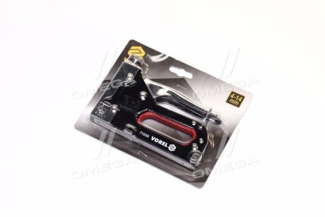 Металевий степлер з регулюванням для скоб h = 4-14 мм vorel 71050