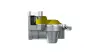 Головка соединительная тягач желтая M22x1.5 WABCO 4522002120 (фото 4)