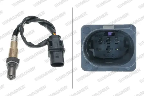 BMW лямбда-зонд (5-смуговий) 1 E87, F20,2,3 E46/90/F30, 4, 5 E60/F10, 6, 7 E65/F01,X1/3/5/6, Citroen Berlingo, C5 III, Jeep, DB W176/246, 203, 204, 211, 164, Sprinter, Vito, Mini WAGNER LBS00066 Бмв F30