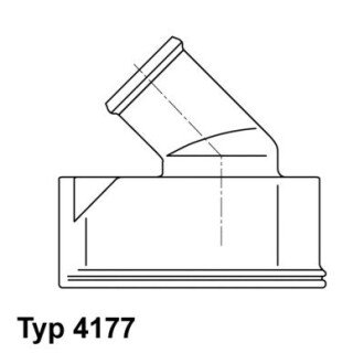 Термостат 92°C 1.8 16V Opel 93- (без штуцера) wahler 417792D