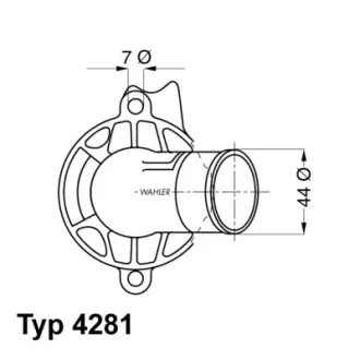 Термостат CHRYSLER; MERCEDES-BENZ (пр-во) Wahler 4281.87D