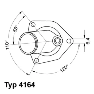 Термостат Opel Wahler 4164.92D