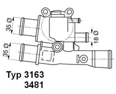 Термостат wahler 3163.88D на Фиат Marea