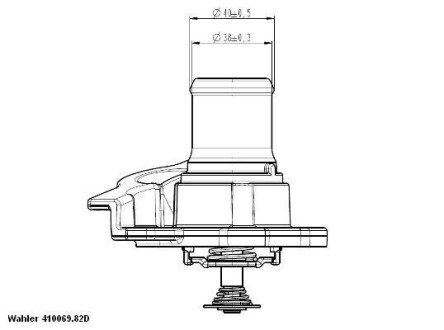 Термостат wahler 410937.82D на Фиат Дукато 250