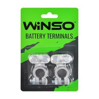 Клеми до АКБ універсальні (+ 19,5mm, - 17,9mm) Свиненць 200г. winso 146500