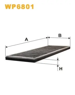 CABIN CARBON FILTER WIXFILTRON WP6801