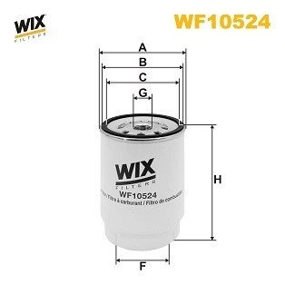 Фільтр палива wixfiltron WF10524