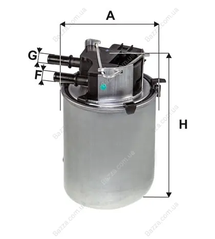 Фільтр паливний WIXFILTRON WF8498
