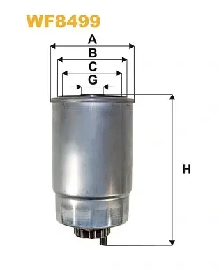 Фільтр паливний WIXFILTRON WF8499