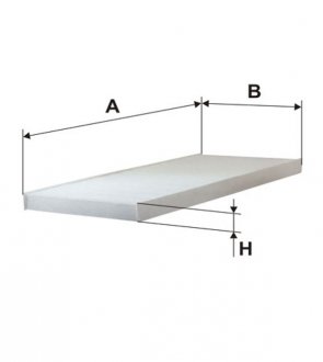 Фільтр салону wixfiltron WP6868 на Фиат Пунто 1