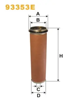 Фильтр воздушный /420W (пр-во WIX-Filtron) WIXFILTRON 93353E