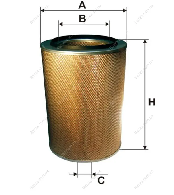 Фильтр воздушный AM424/1/ (пр-во WIX-Filtron) WIXFILTRON 93078E (фото 1)