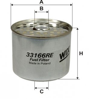 Фильтрующий элемент топливного фильтра wixfiltron 33166RE
