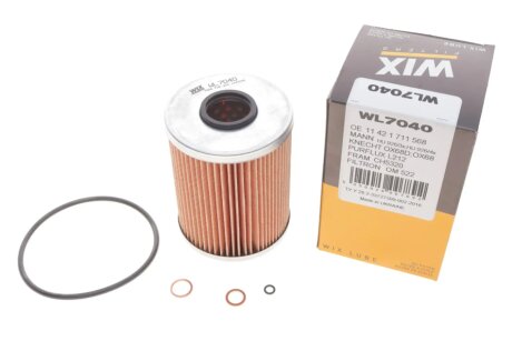Масляний фільтр wixfiltron WL7040