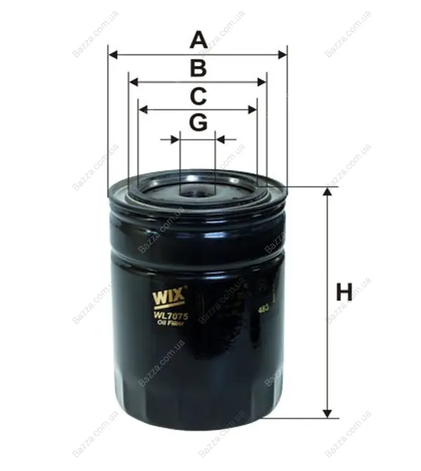 Масляный фильтр WIXFILTRON WL7075
