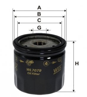Масляний фільтр wixfiltron WL7079