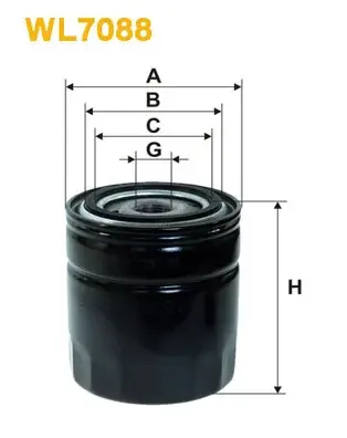 Масляний фільтр WIXFILTRON WL7088 (фото 1)
