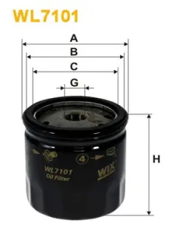 Масляний фільтр WIXFILTRON WL7101