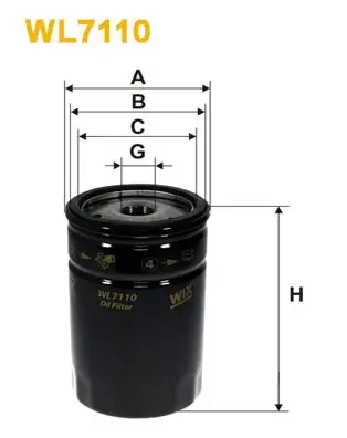Масляний фільтр WIXFILTRON WL7110 (фото 1)
