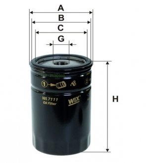Масляний фільтр wixfiltron WL7111