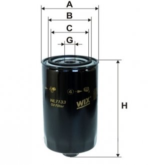 Масляный фильтр wixfiltron WL7133