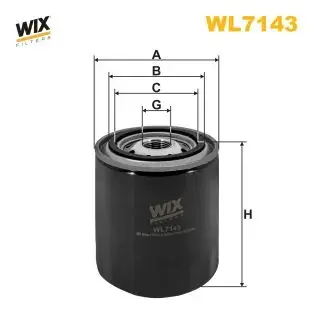 Масляний фільтр WIXFILTRON WL7143