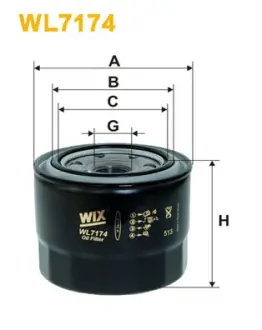 Масляний фільтр WIXFILTRON WL7174