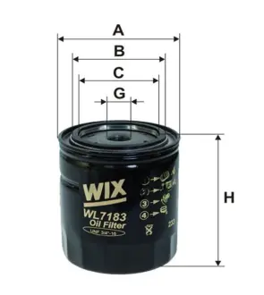 Масляный фильтр WIXFILTRON WL7183