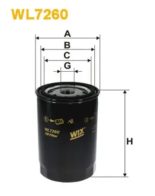 Масляный фильтр WIXFILTRON WL7260