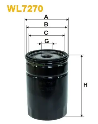 Масляный фильтр WIXFILTRON WL7270
