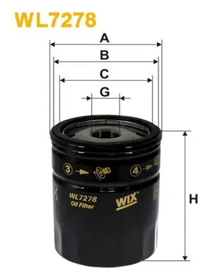 Масляний фільтр WIXFILTRON WL7278 (фото 1)