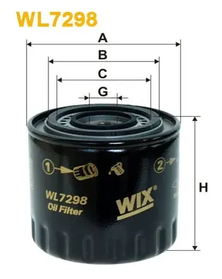 Масляный фильтр WIXFILTRON WL7298